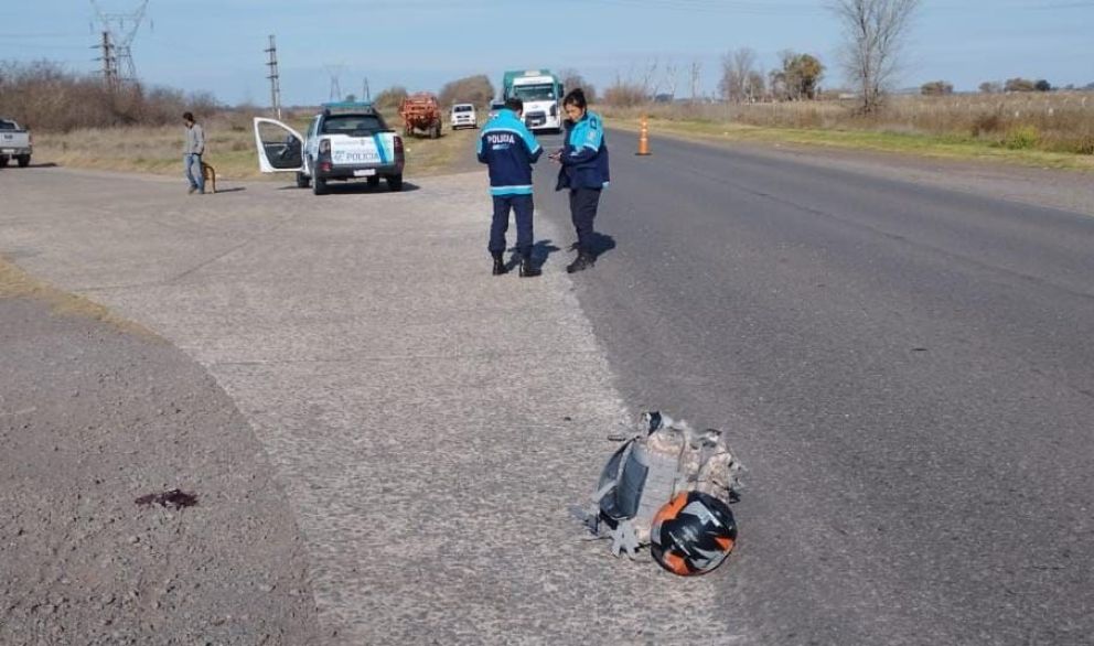 Tragedia en la Ruta 46: falleció un joven por el choque de una moto y un pulverizador
