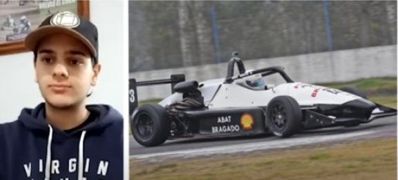 Mateo Abat debutó en la Fórmula 3 Metropolitana, en La Plata
