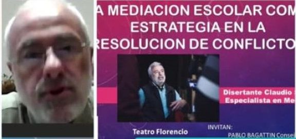 Claudio Scalese disertará hoy en el Constantino sobre la mediación escolar en la solución de conflictos