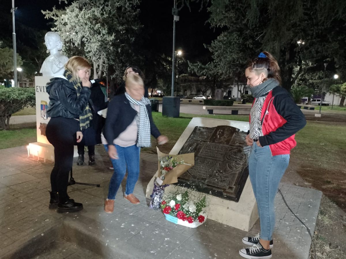 71 años sin Eva Perón: el movimiento Evita realizó un acto para recordarla 