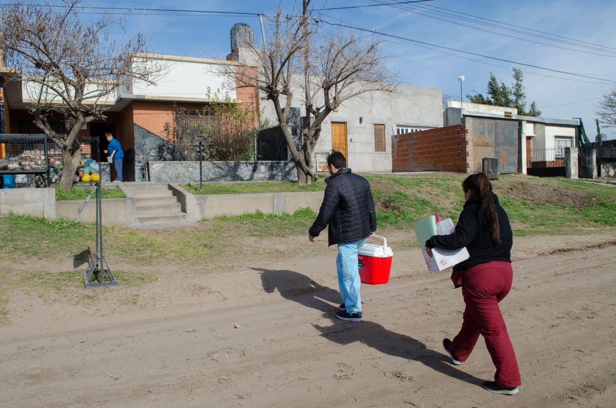Jornada de vacunación en el Barrio El Complejo