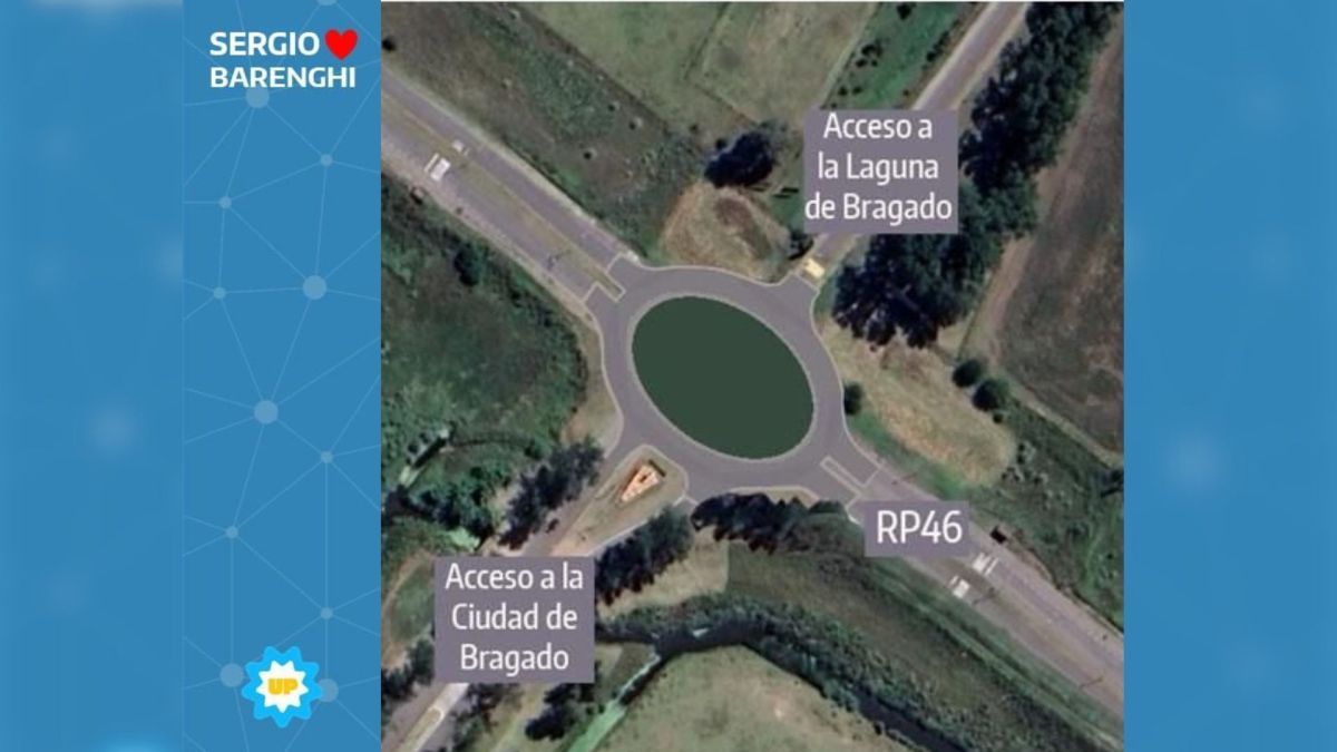 Sergio Barenghi propone hacer una rotonda en la Ruta 46 y el acceso Perón