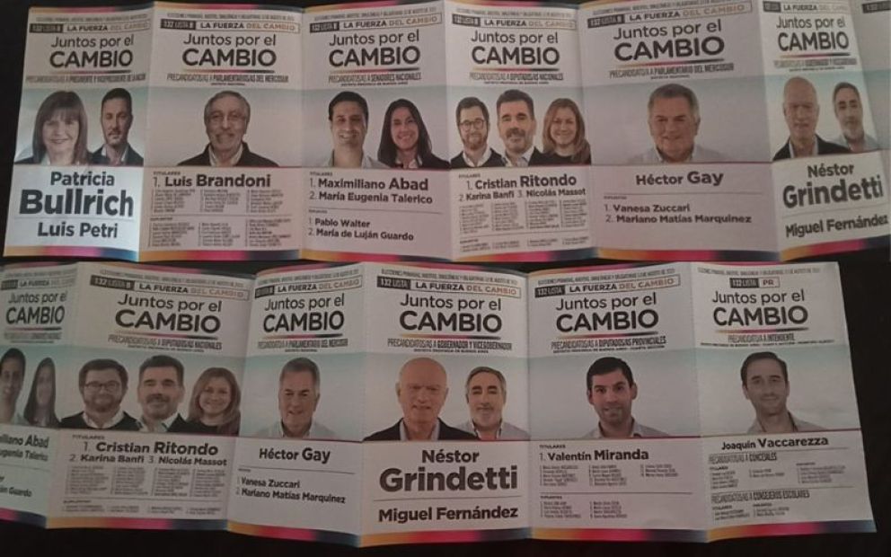 Denuncian el reparto de boletas inadecuadas de Juntos por el Cambio