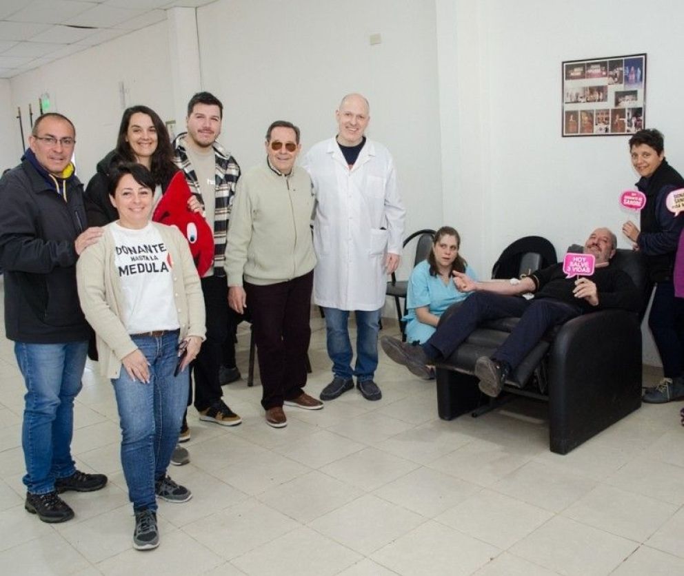 Se realizó una nueva jornada de donación de sangre y registro de médula ósea