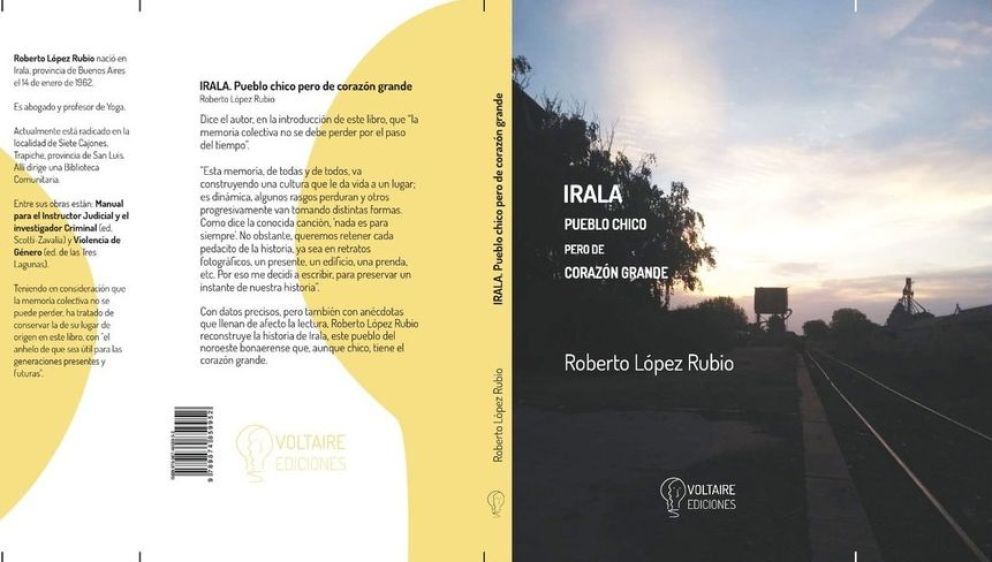 Roberto López Rubio presentará su libro “Irala, pueblo chico pero de corazón grande”