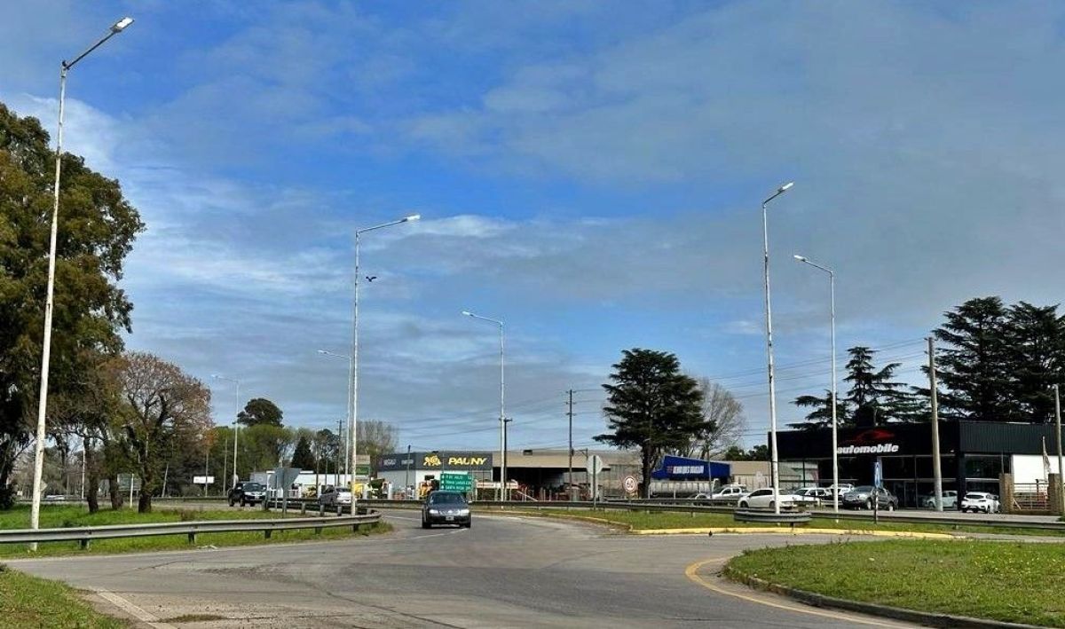 Colocan luces LED en la Ruta 5 tras las gestiones de Vicente Gatica 