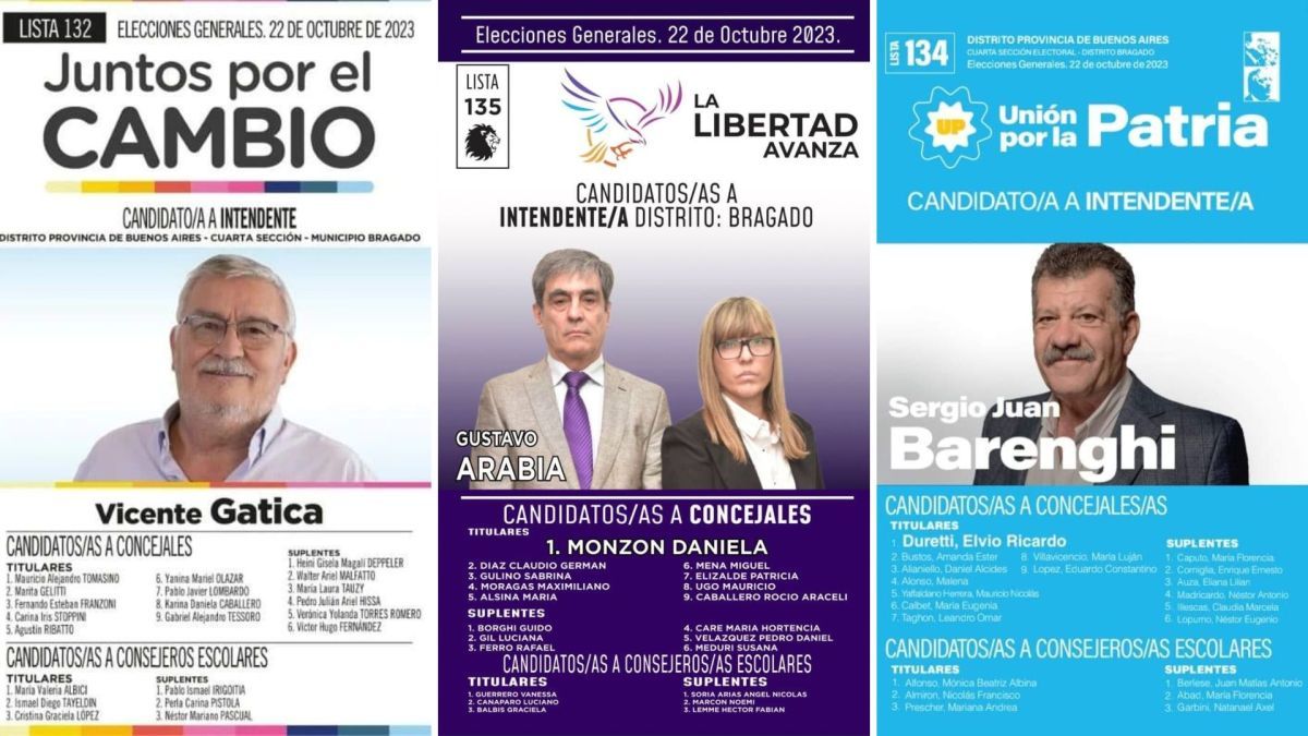 Elecciones 2023: Bragado define a su intendente entre tres candidatos