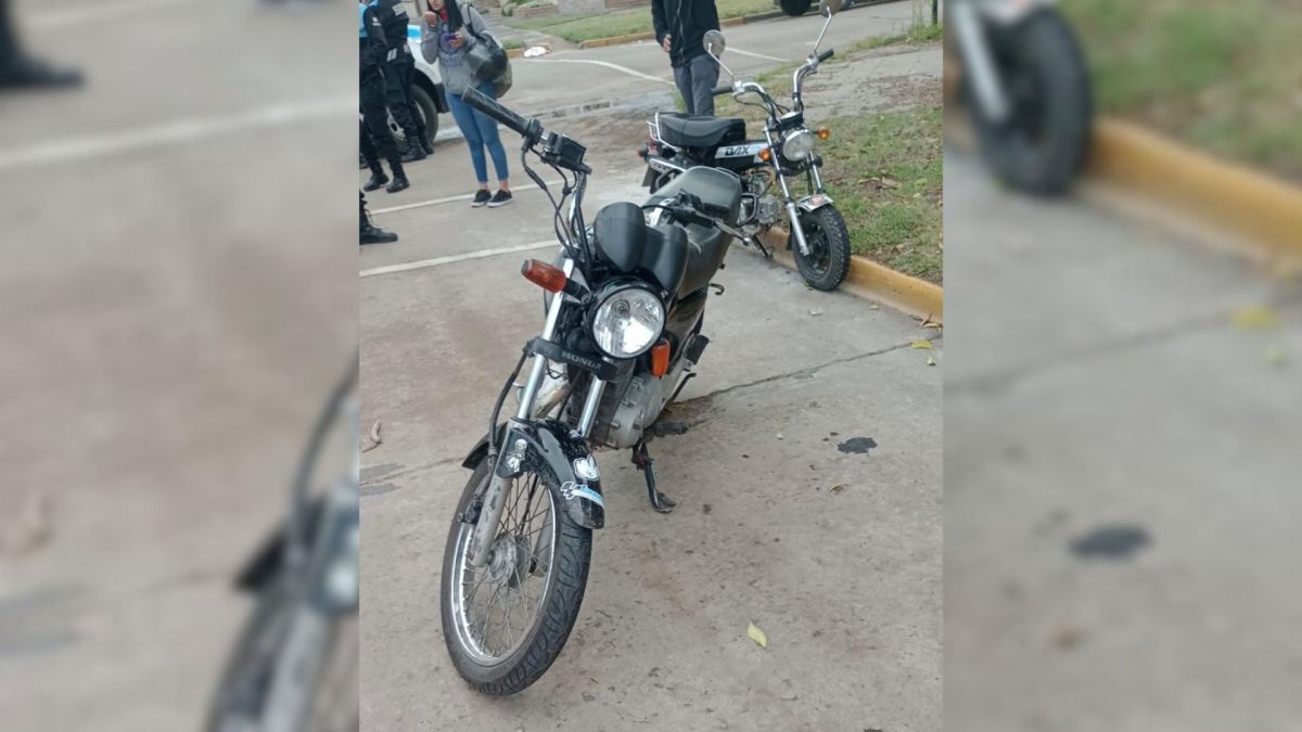Choque entre dos motos: dos menores fueron trasladadas al Hospital