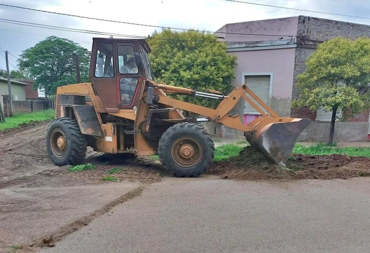La Municipalidad realizó mejoras en desagües pluviales en un barrio en Mechita