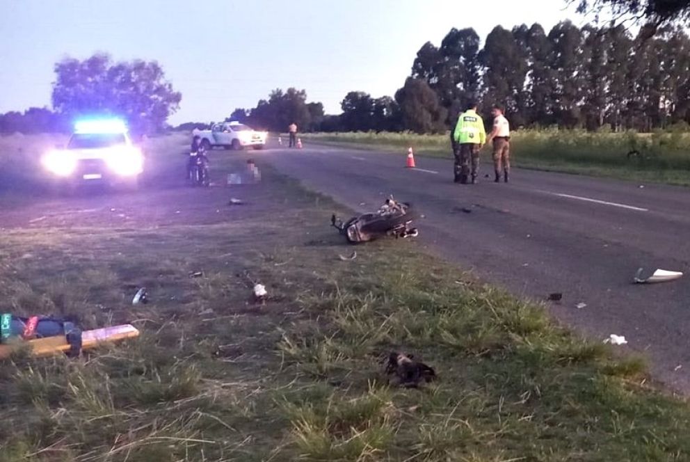 Grave accidente en la Ruta 46: chocaron dos motos y hay cuatro heridos