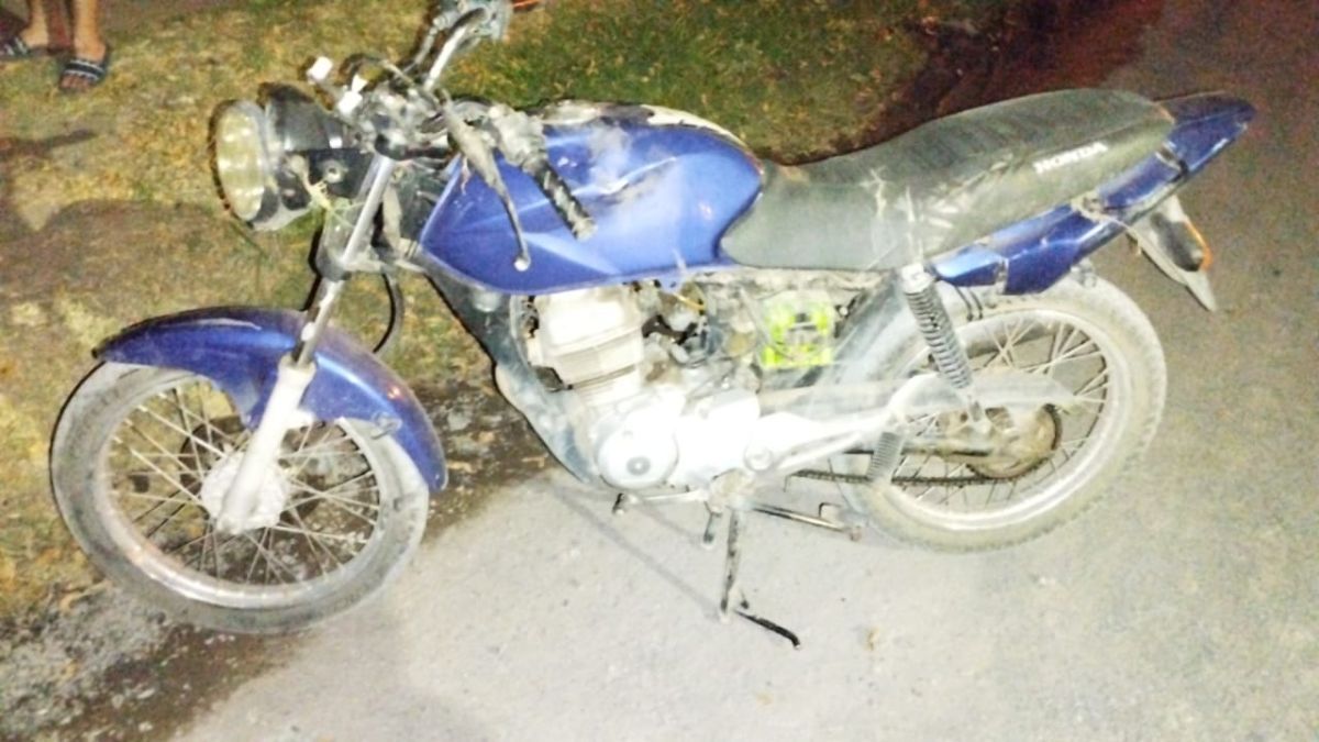 Recuperaron una moto robada tras participar en un accidente
