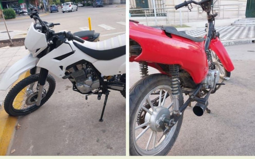 Encontraron dos motos que tenían pedido de secuestro por robo