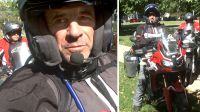 Comenzó la aventura: el bragadense Guillermo Ben partió hacia Alaska en moto