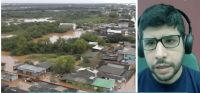 Esteban González, bragadense afectado por el temporal en Brasil