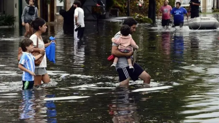 foto archivo, inundaciones La Plata