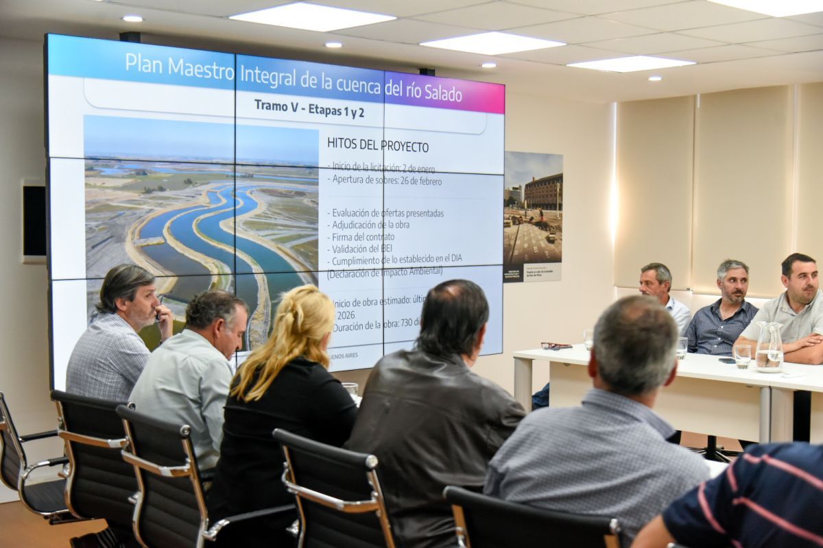 Obras hídricas del Salado: Barenghi celebró los avances y aseguró que Kicillof "está rompiendo con 25 años de meras intenciones"
