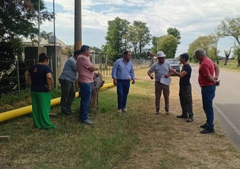 Mechita entra en la etapa final de la obra del gasoducto