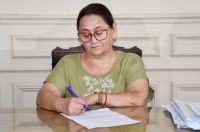 Ester Bustos vivió un hecho histórico al asumir como intendenta interina