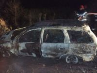 Se incendió un auto en el Camino Rural Asamblea