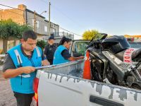 Retienen autos y motos en operativo conjunto de seguridad