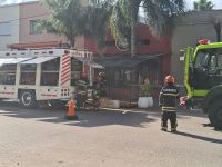 Se incendió un restaurante en Pellegrini al 900