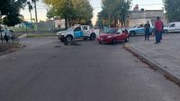 Accidente entre auto y bicicleta en Del Busto y Lamadrid