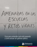La Defensoría difundió una guía ante amenazas escolares