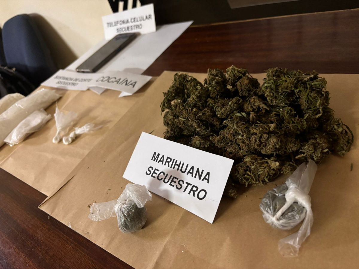 Allanamiento positivo: aprehenden a un hombre con marihuana y cocaína