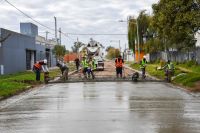 Avanza el plan de pavimentación sobre calle Ibarguren