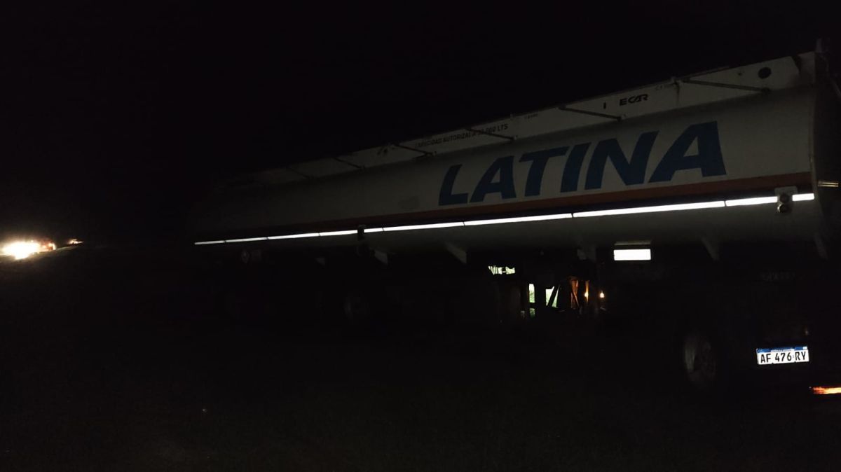 Despiste de camión en Ruta Nacional 5 sin consecuencias graves