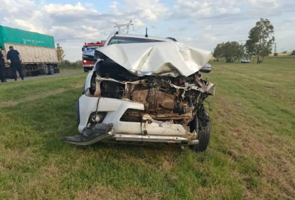 Un conductor de Bragado protagonizó un grave accidente en la Ruta 14