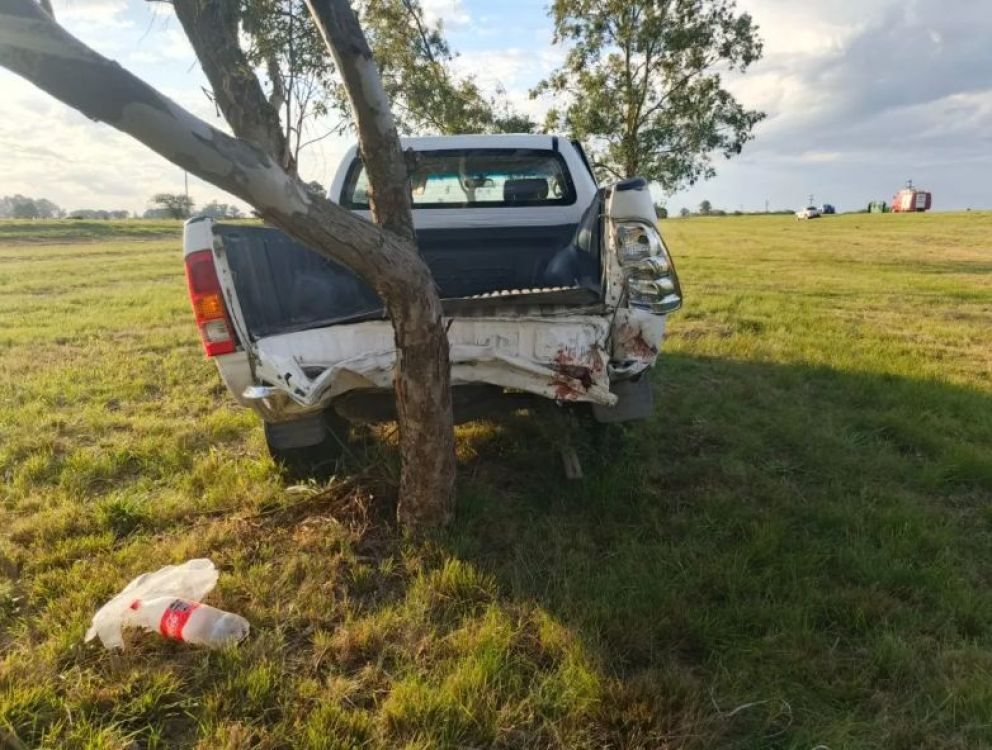 Un conductor de Bragado protagonizó un grave accidente en la Ruta 14