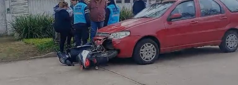 Fuerte accidente de tránsito se registró hace minutos en la intersección de Moreno y España