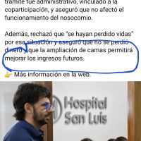 Monzón redobló las críticas contra Corniglia y denunció graves falencias en el Hospital