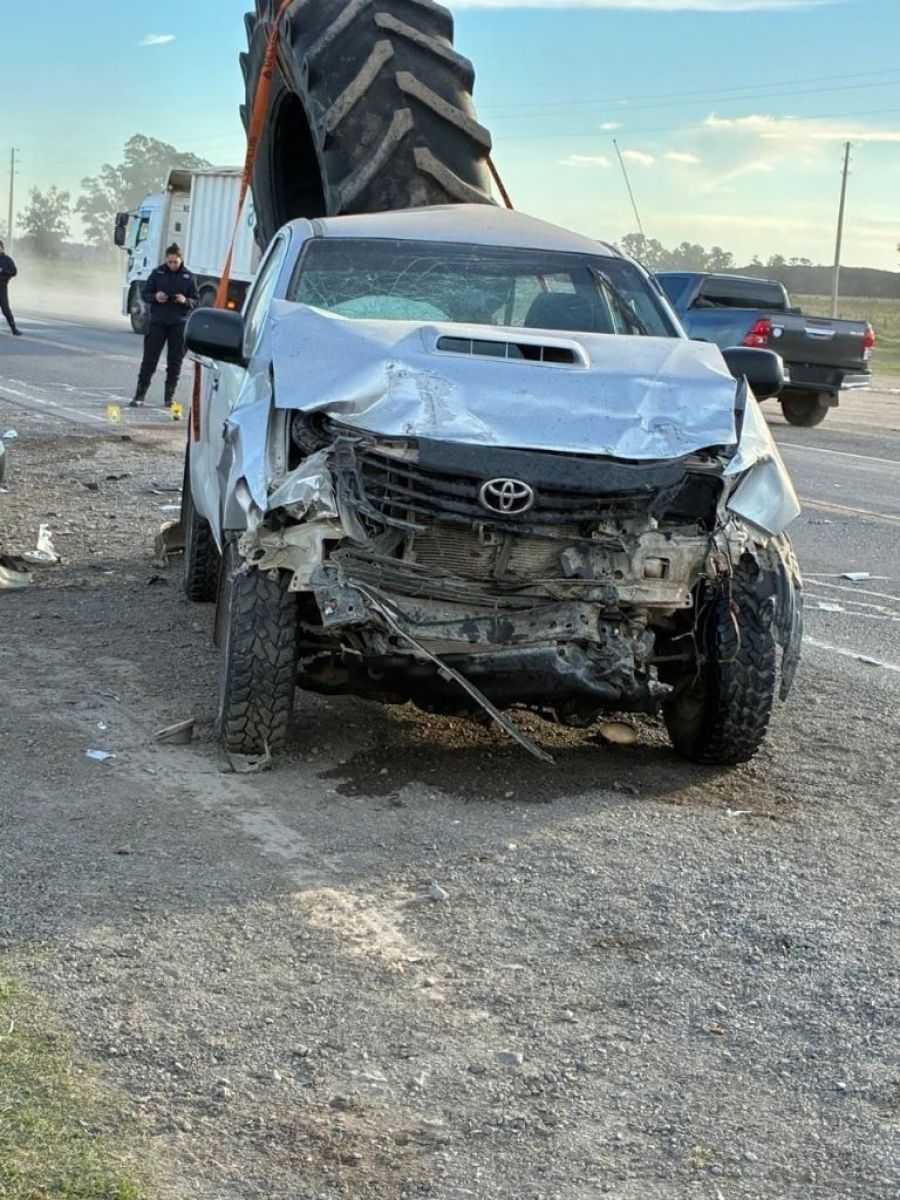 Grave choque en Ruta 5: un hombre sufrió múltiples fracturas y permanece internado
