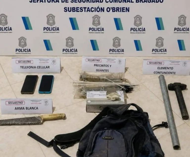 Detuvieron a dos hombres armados que buscaban a un referente político de Bragado