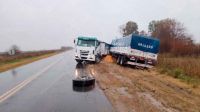 Un transportista bragadense protagonizó un accidente en la Ruta 51 por una falla mecánica