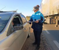 Operativo de prevención vial sobre la Ruta 5 con participación de fuerzas de seguridad y el Municipio de Bragado