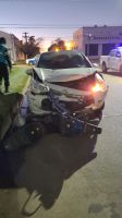Una motociclista sufrió una importante lesión tras un choque en Pellegrini y Palacios