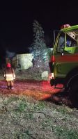 Se incendió un galpón en la zona rural 