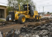 Bragado repavimenta calles y amplía el cordón cuneta en Fonavi