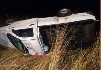 Volcó una camioneta en la Ruta Provincial 46, cerca de Morse